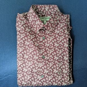 EXPRESS Floral Dress Shirt